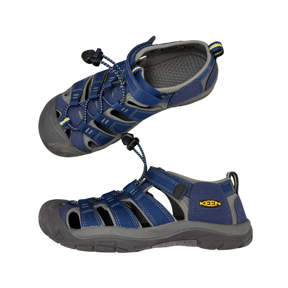 Keen Newport H2 Closed Toe Water Sandals Blue & Grey Sport Hiking Big Kid Size 6